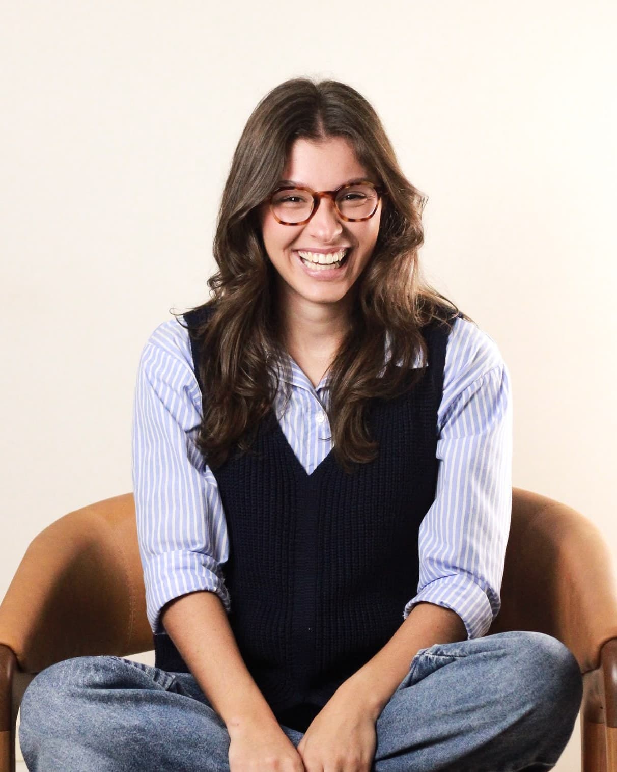 Clara Biscarde no consultório